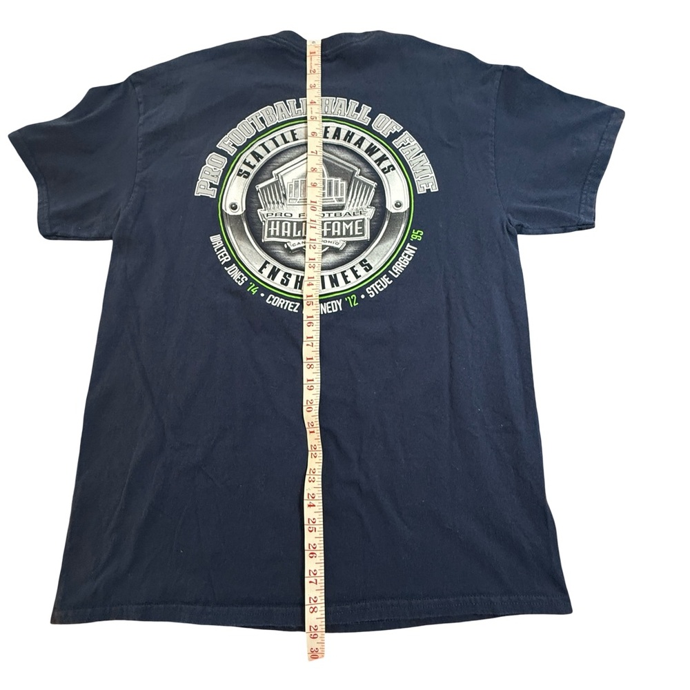 Seattle Seahawks Pro Football Hall of Fame Legends Navy Tee Shirt Super Bowl L - Picture 2 of 6